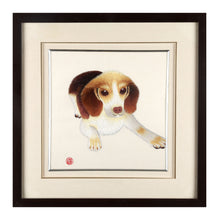 Load image into Gallery viewer, SILK EMBROIDERY DOG
